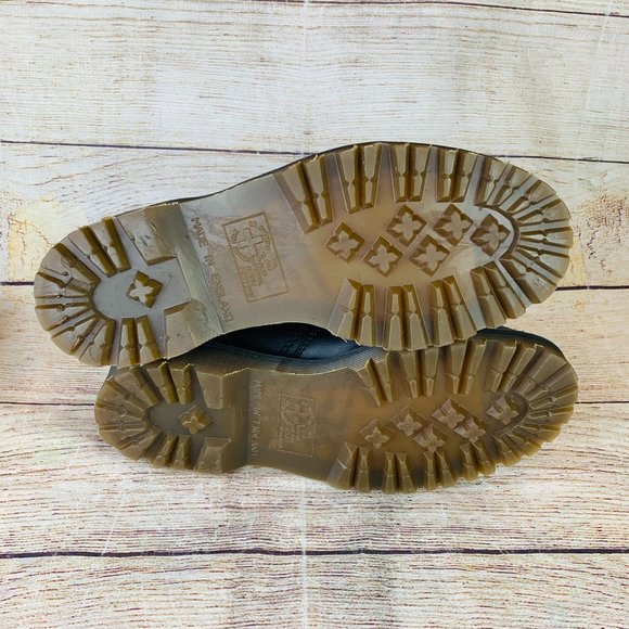 Doc Martens 2128 Black Leather Chunky Ankle Boots UK Size 8/US 10 - Picture 8 of 8